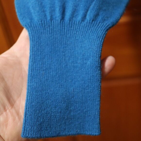 Shephe Vintage Blue 100% Cashmere Pullover Sweater small - Picture 4 of 11